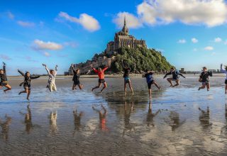 Grandes marées au Mont Saint-Michel